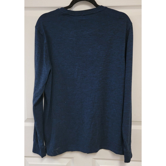 Member's Mark Men's Favorite Soft Long Sleeve Lounge Tee Blue Heather Size Small - Picture 3 of 8